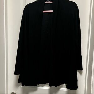 Eileen Fisher petite women’s size PM black light weight open cardigan